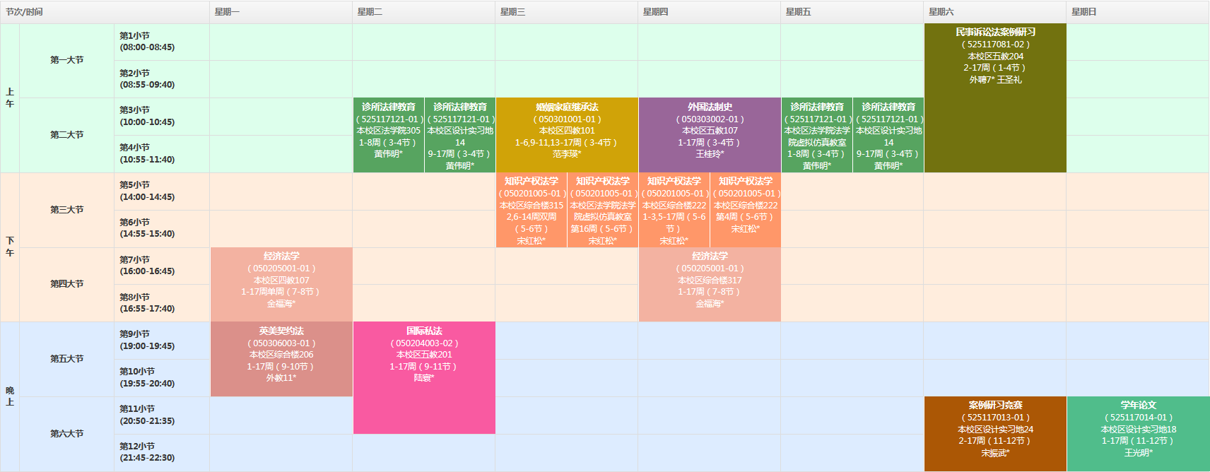 大三上学期